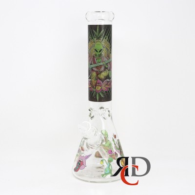 WATER PIPE GLOW IN DARK BEAKER WP25024 1CT